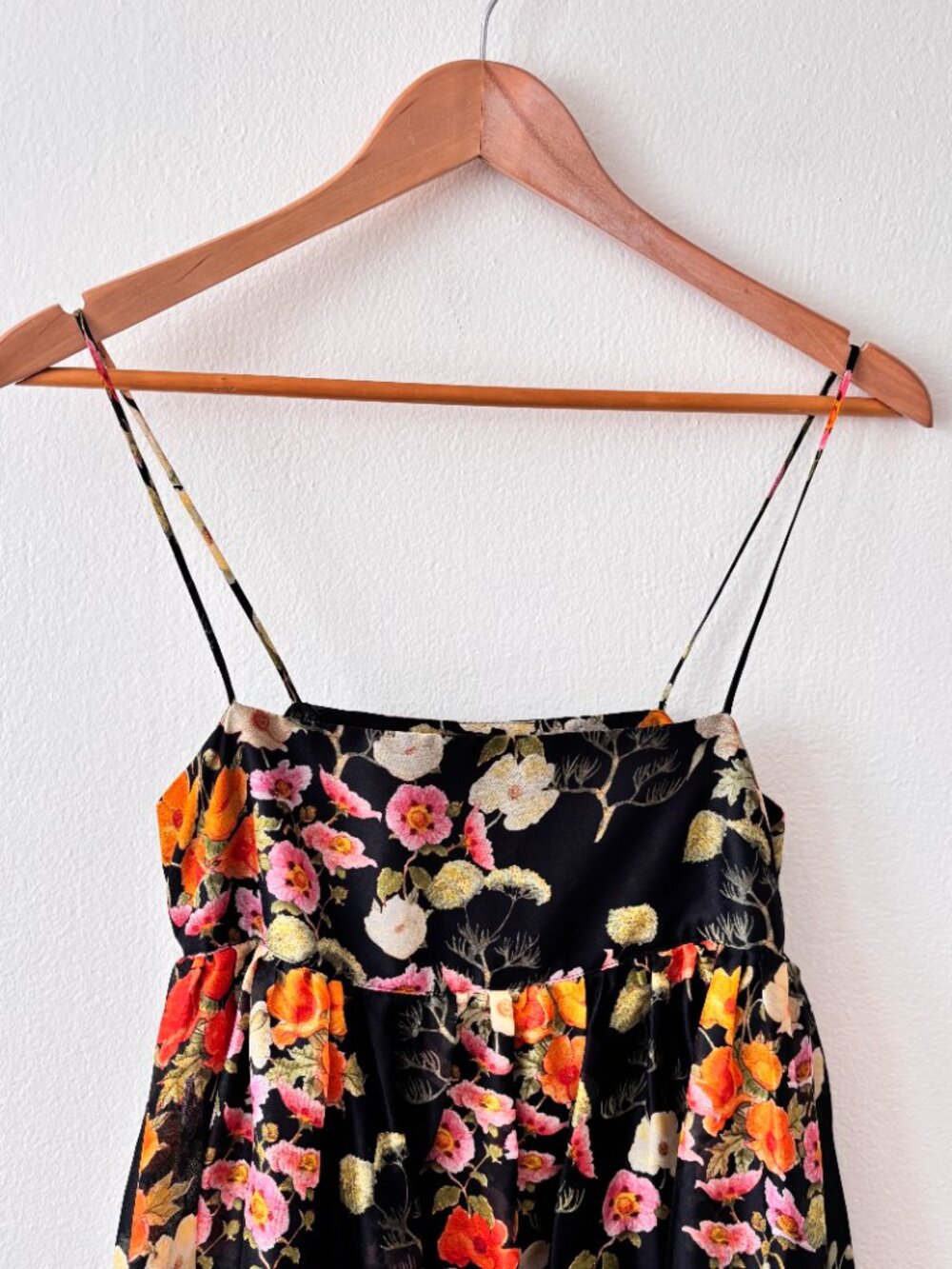 Autumn Adeigbo Hattie Empire Silk Floral Organza Midi Dress - Picture 4 of 7